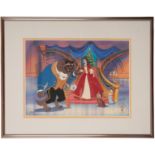 BEAUTY AND THE BEAST: 'THE ENCHANTED CHRISTMAS' - A WALT DISNEY LITHOGRAPH