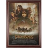 THE LORD OF THE RINGS: THE FELLOWSHIP OF THE RING - A MOVIE POSTER SIGNED BY EIGHTEEN CAST MEMBERS