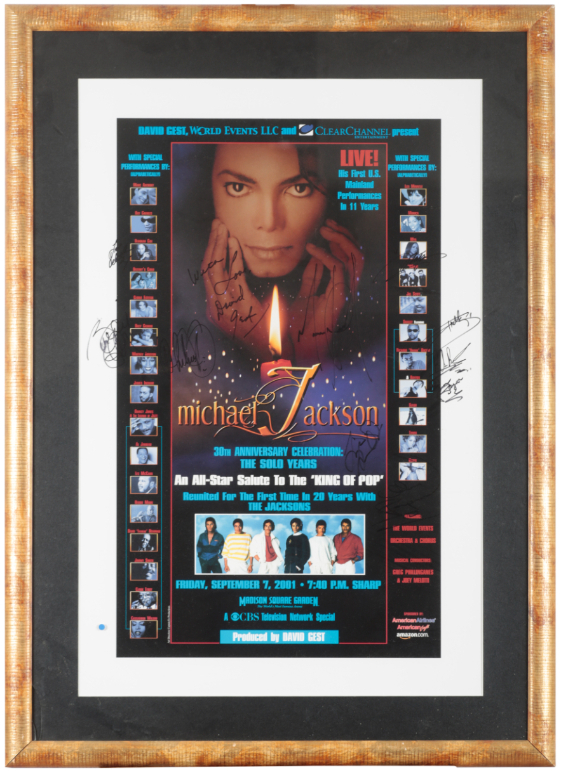 MICHAEL JACKSON: A SIGNED 30TH ANNIVERSARY CONCERT POSTER