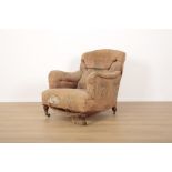 A MAHOGANY ARMCHAIR BY HOWARD AND SONS