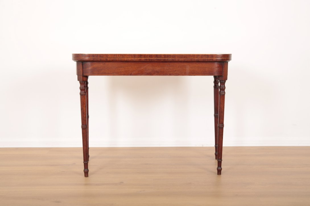 A REGENCY MAHOGANY CARD TABLE