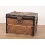 A VINTAGE TRAVEL TRUNK