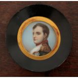 ENGLISH SCHOOL, EARLY 19TH CENTURY A portrait miniature of Napoleon Bonaparte