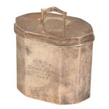 A VICTORIAN SILVER TEA CADDY