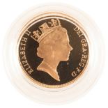 A 1992 QUEEN ELIZABETH II GOLD £2 POUND COIN