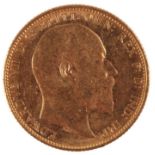 A 1907 EDWARD VII GOLD SOVEREIGN