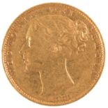 AN 1855 QUEEN VICTORIA GOLD SOVEREIGN