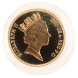 A 1987 QUEEN ELIZABETH II GOLD £2 POUND COIN