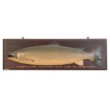 HARDY BROS. LTD, ALNWICK: A RARE CARVED WOODEN SALMON
