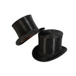 CUTHBERTSON, LONDON: A BLACK SILK TOP HAT