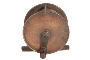 J ENWRIGHT & SONS, CASTLECONNELL: A BRASS WINCH REEL