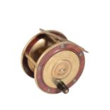 A & G WILSON, EDINBURGH: A BRASS AND ROSEWOOD PERTH REEL