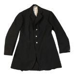 A VINTAGE BLACK HUNT COAT