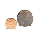 G. LITTLE & CO.,LONDON: A BRASS PLATE WIND SALMON REEL