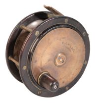 ROBERTSON, GLASGOW: A BRASS & ROSEWOOD PERTH REEL