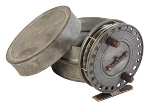 W. F. HOMER, FOREST GATE, LONDON: A "FLICK-EM" ALLOY CENTRE PIN REEL