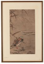 CHINESE SCHOOL, QING DYNASTY A landscape with a mandarin duck