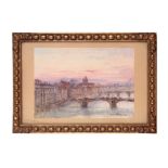 *CONRAD HECTOR RAFFAELE CARELLI (1866-1956) Arno River view, Florence