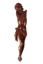 A NORTH EUROPEAN CARVED BOXWOOD FIGURE OF CHRIST