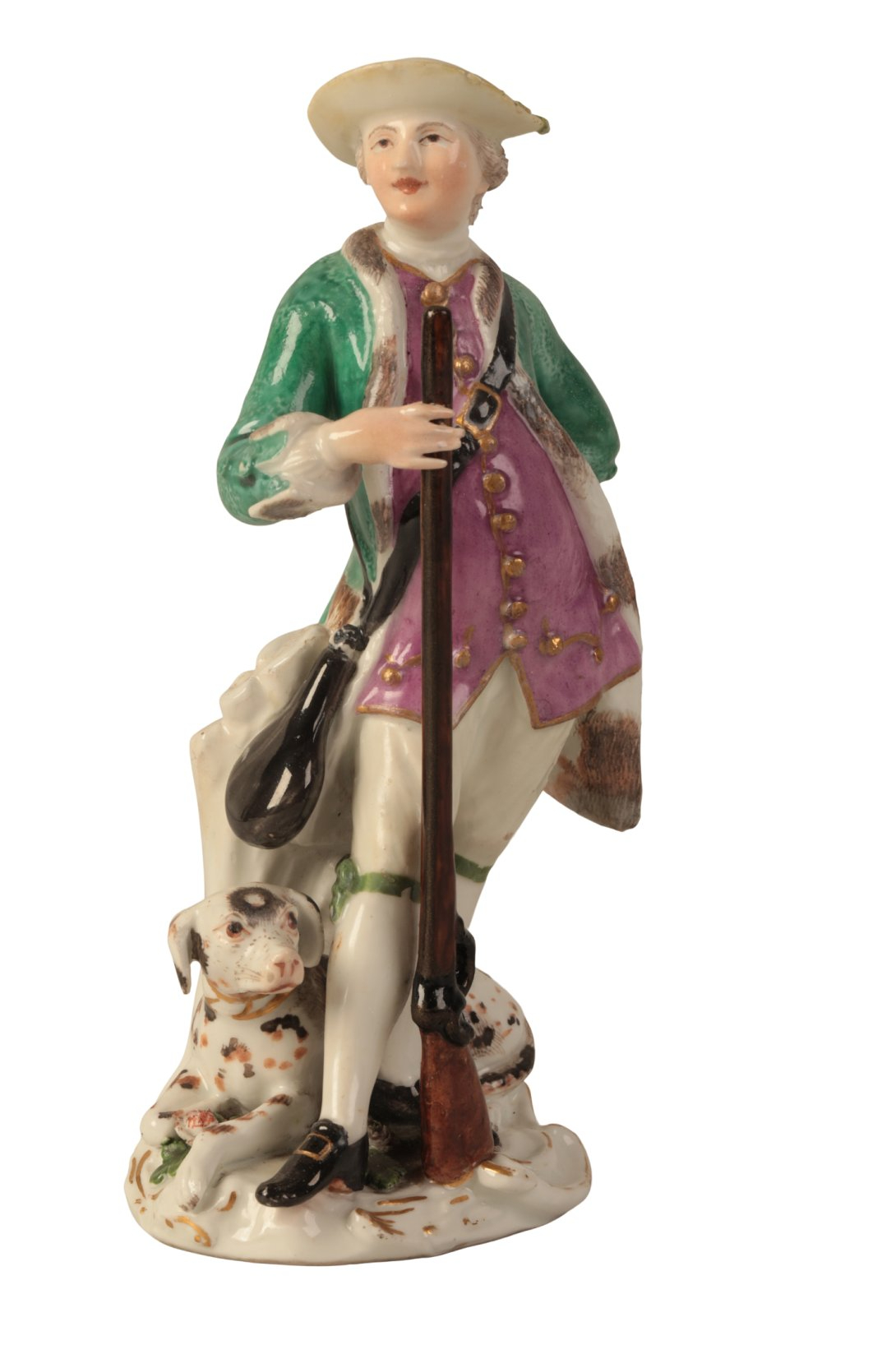 A DERBY PORCELAIN FIGURE OF A SPORTSMAN