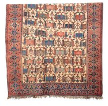 AN ANTIQUE AFSHAR RUG