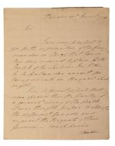 LIEUTENANT-GENERAL SIR JOHN MOORE (1761-1809): A HANDWRITTEN LETTER