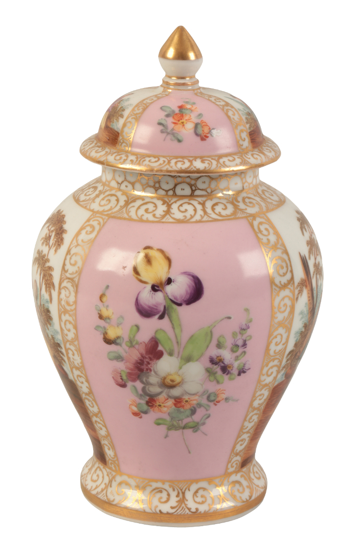A VIENNA PORCELAIN VASE AND COVER - Image 3 of 5