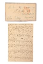 ADMIRAL SIR CHARLES BULLEN: A SIGNED FREE FRONT ENVELOPE