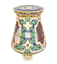 A MINTON MAJOLICA 'ALHAMBRA' GARDEN SEAT