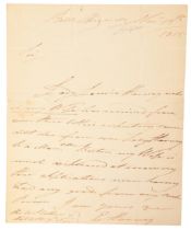 ADMIRAL SIR ELIAB HARVEY (1758-1830) A signed letter