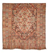 AN ANTIQUE KHAMSEH RUG