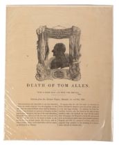 ADMIRAL LORD NELSON INTEREST: 'DEATH OF TOM ALLEN'