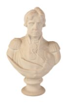 A PARIAN WARE BUST OF ADMIRAL LORD NELSON (1758-1805)
