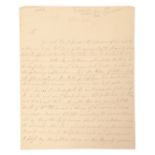 BATTLE OF TRAFALGAR INTEREST: A SIGNED LETTER FROM THE WIDOW OF CAPTAIN JOHN COOKE (1762-1805)