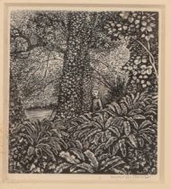 *REYNOLDS STONE (1909-1979) 'Girl by a Tree'