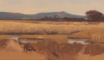 *JAMES FRY (1911-1985) 'Looking towards Creech Barrow from Middle Bere'