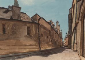 *JOHN NEWBERRY (b. 1934) 'Brasenose Lane, Oxford, 2001'