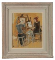 *ANTHEA CRAIGMYLE (1933-2016) 'Girls Painting'