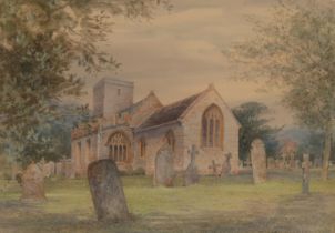 *GORDON GEORGE BENINGFIELD (1936-1998) A view of Stinsford Church, Dorset