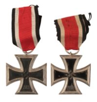 TWO 1939 IRON CROSSES 2ND CLASS