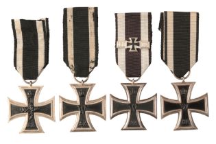 FOUR 1914 IRON CROSS 2ND CLASS