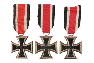 THREE 1957 IRON CROSSES 2ND CLASS