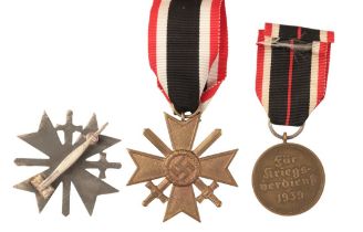 THREE WAR MERIT CROSSES