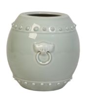 A CHINESE GREEN CELADON VASE