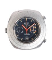 HEUER CALCULATOR: A GENTLEMAN'S CHRONOGRAPH STAINLESS STEEL WRISTWATCH