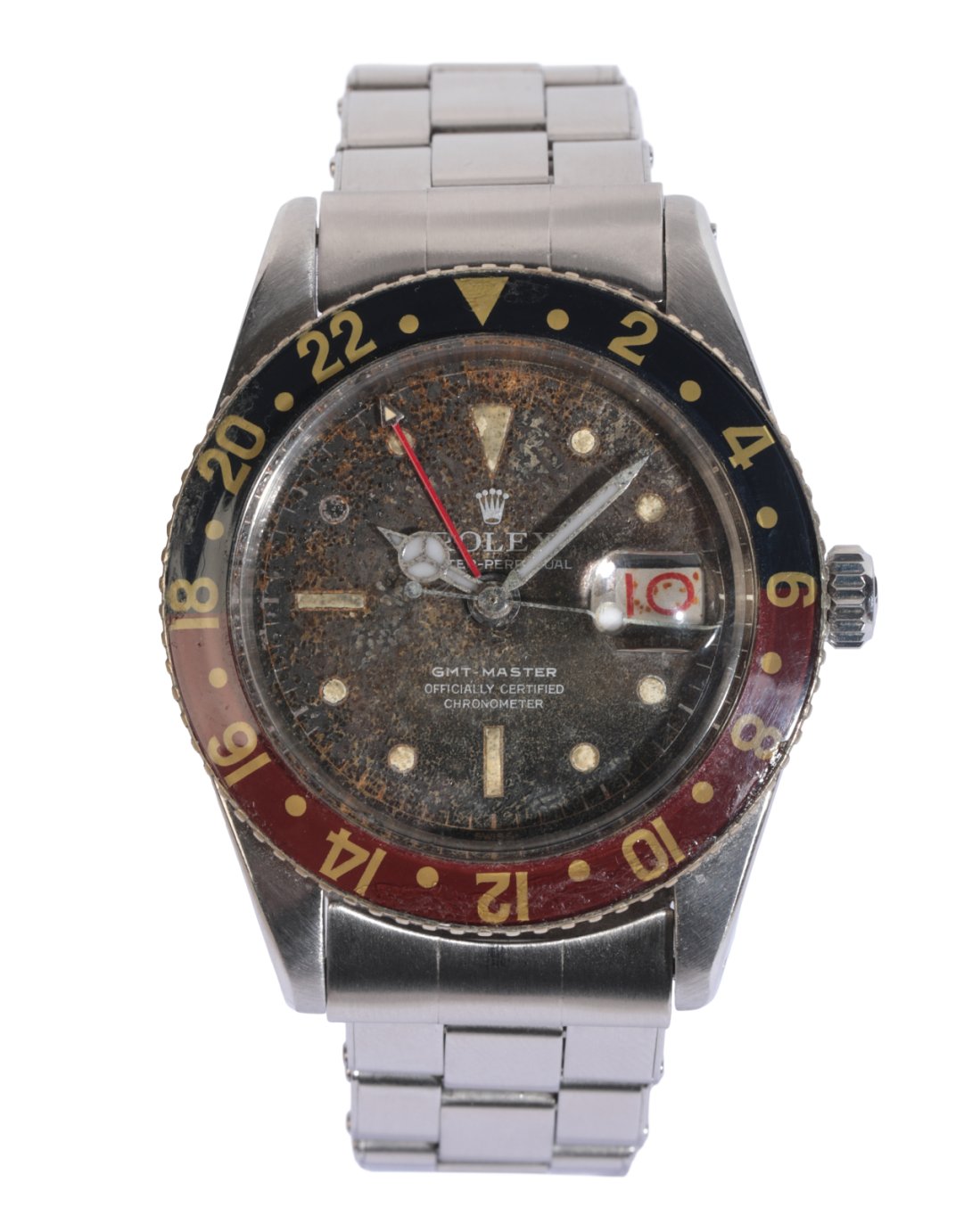 ROLEX GMT MASTER OYSTER PERPETUAL "PUSSY GALORE": A GENTLEMAN'S STAINLESS STEEL BRACELET WATCH - Image 2 of 9