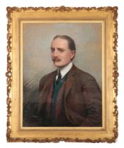 EMILY EYRES (c.1850-c.1910) A portrait of a gentleman