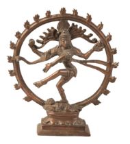 AN INDIAN BRONZE FIGURE OF SHIVA