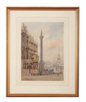 FREDERICK WHITEHEAD (1853-1938) A view of Nelson's Column