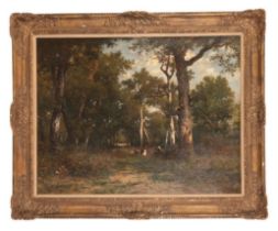 LEON RICHET (1847-1907) AND NARCISSE DIAZ DE LA PEÑA (1807-1876) A forest landscape